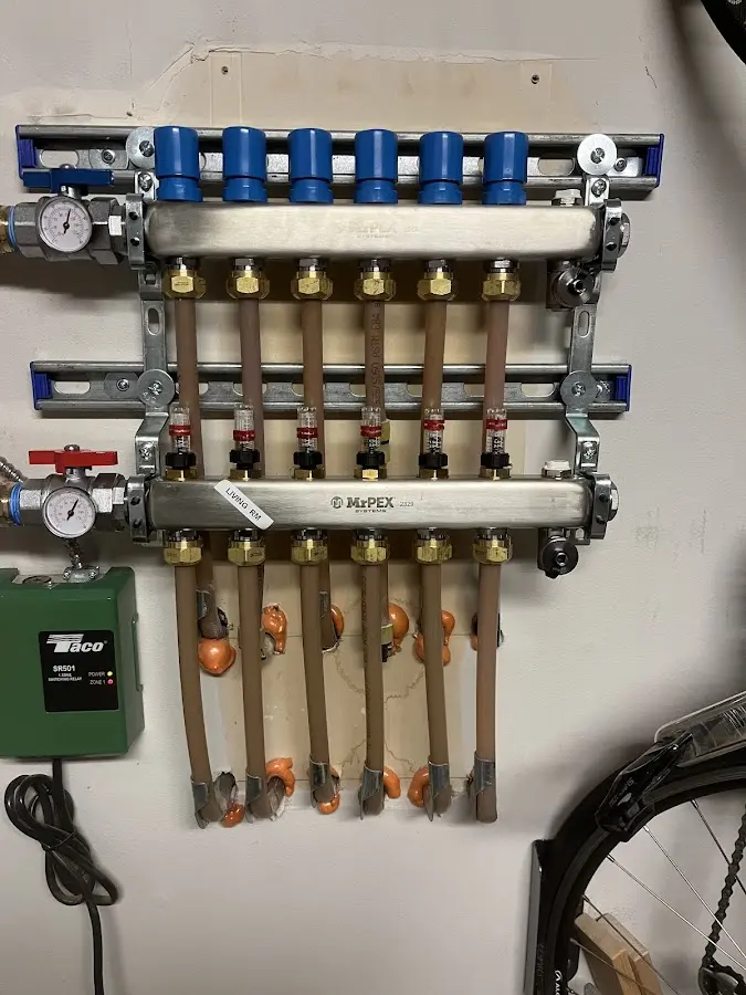 Plumber performing Gas Line Installation at a residential property in Point Pleasant